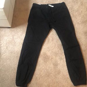 Men’s Express Black Chino Joggers Size Large, NWT